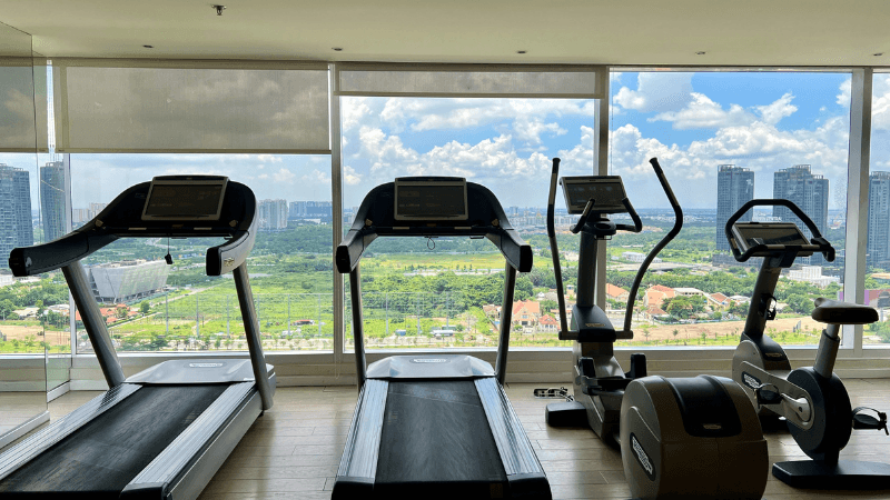 View from gym at Liberty Central Riverside Saigon